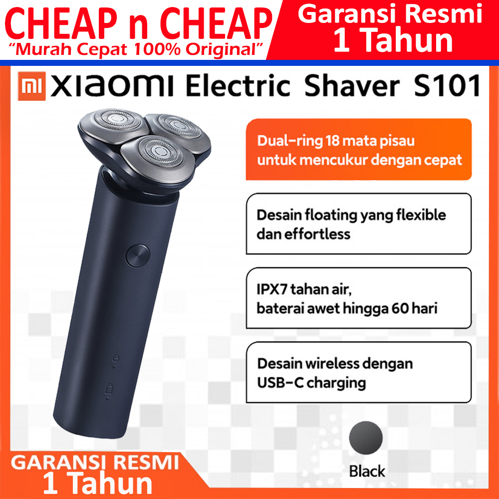 Xiaomi Electric Shaver S101 Mi Pencukur Jenggot & Kumis Cukur Elektrik Waterproof