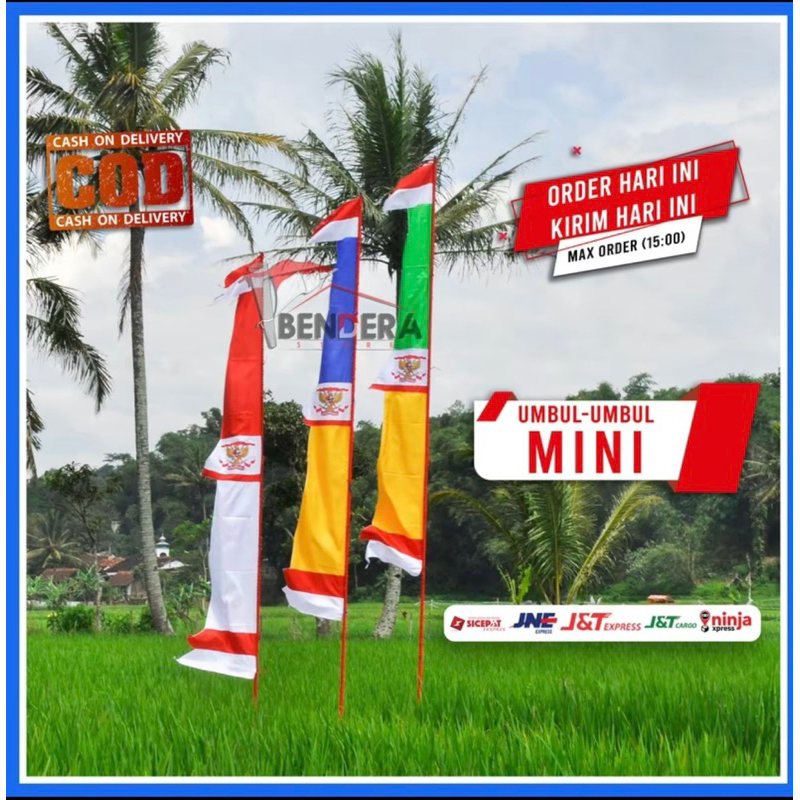 BENDERA “BANDIR” UMBUL UMBUL 3meter