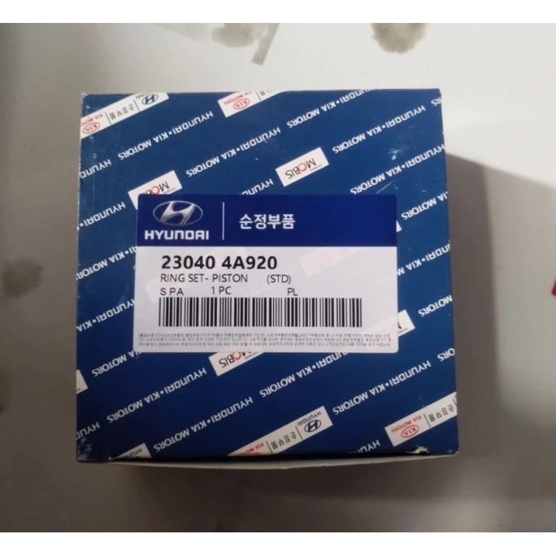 Ring piston ring seher hyundai H1 H 1 diesel A1 STD 1set