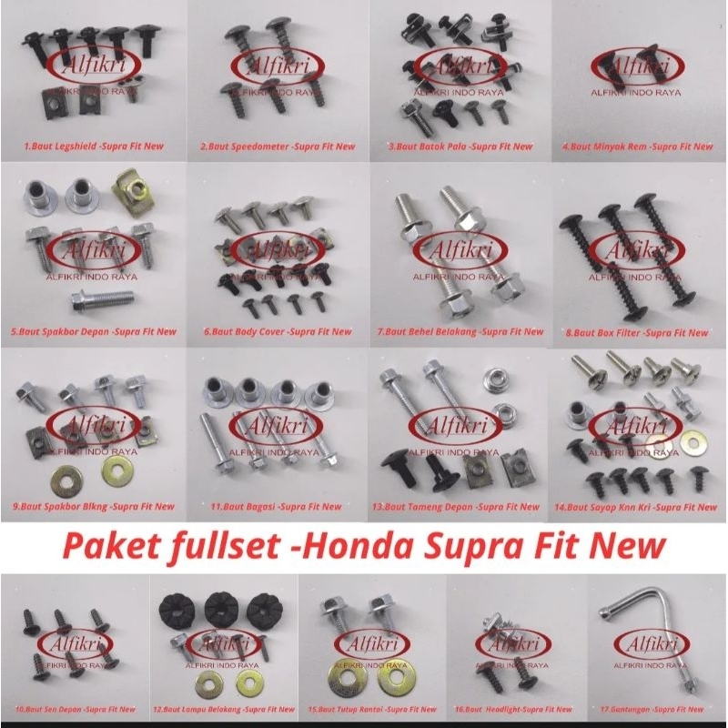 Baut Supra Fit New Full Set / Baud Honda Supra Fit New Full Body