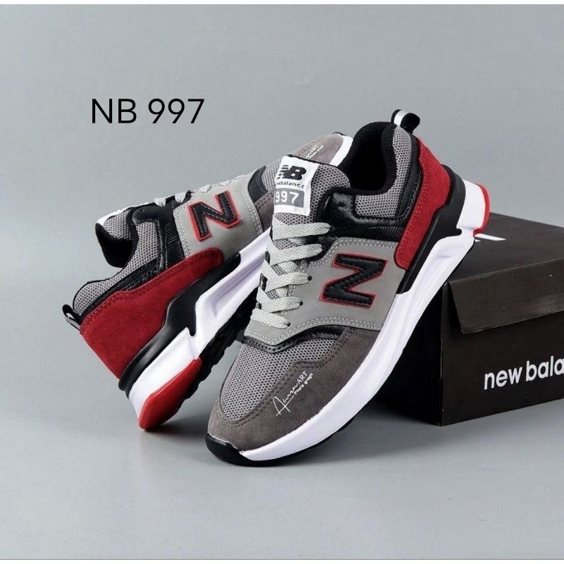 SEPATU NB 997 GREY RED PREMIUM QUALITY / SEPATU SNEAKERS PRIA NEW B@L@NC€ 997 ENCAP BEST SELLER / NB