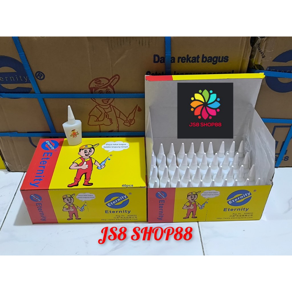 JS8 ETERNITY JUMBO ISI 1 BOX ORANG TUKANG LEM KOREA SETAN POWER GLUE ALTECO -/+ 23GR JS8-30 -/+ 30GR
