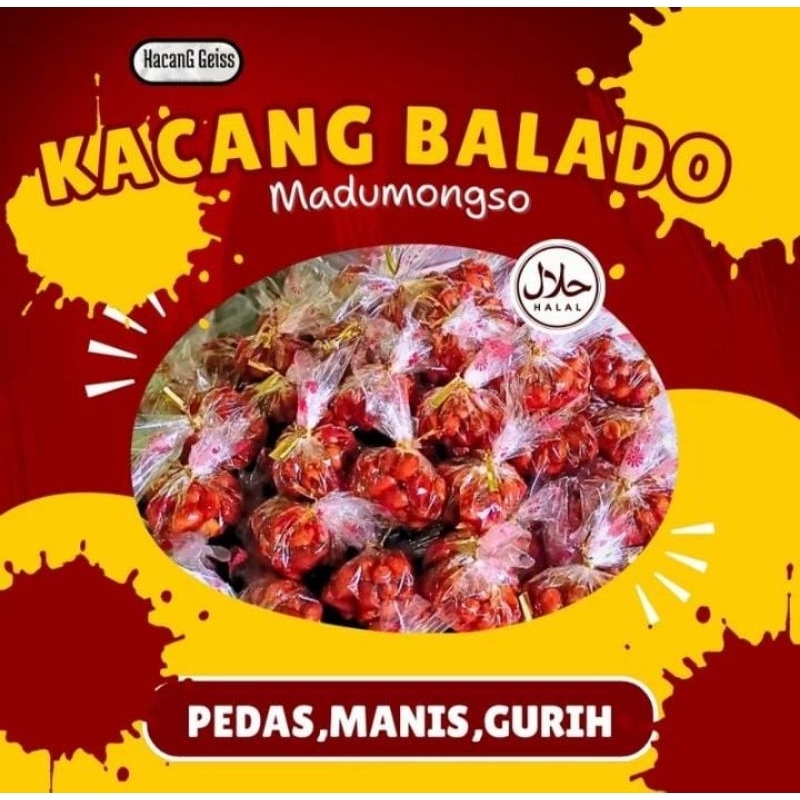 

KACANG BALADO MADUMONGSO HANTARAN 4PAK / CAMILAN ENAK/JAJAN HAJATAN/ASAM PEDAS MANIS