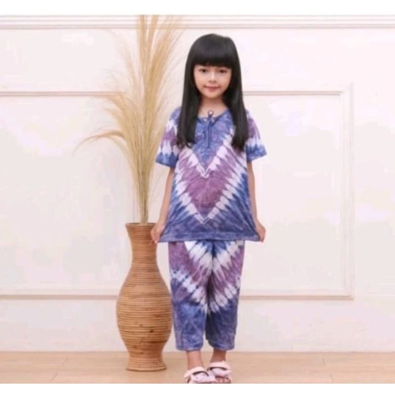 new setelan kaos anak cp perempuan setelan anak cewek pelangi celana panjang murah virall