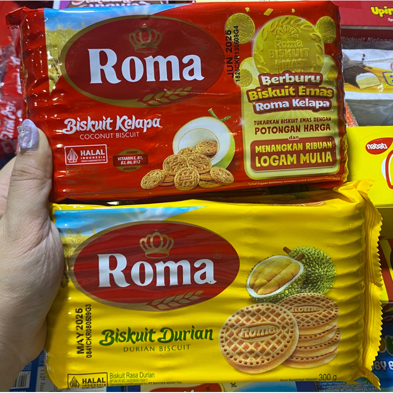 

PROMO!!! Roma coconut roma kelapa biskuit [300 gr] Roma Durian biskuit