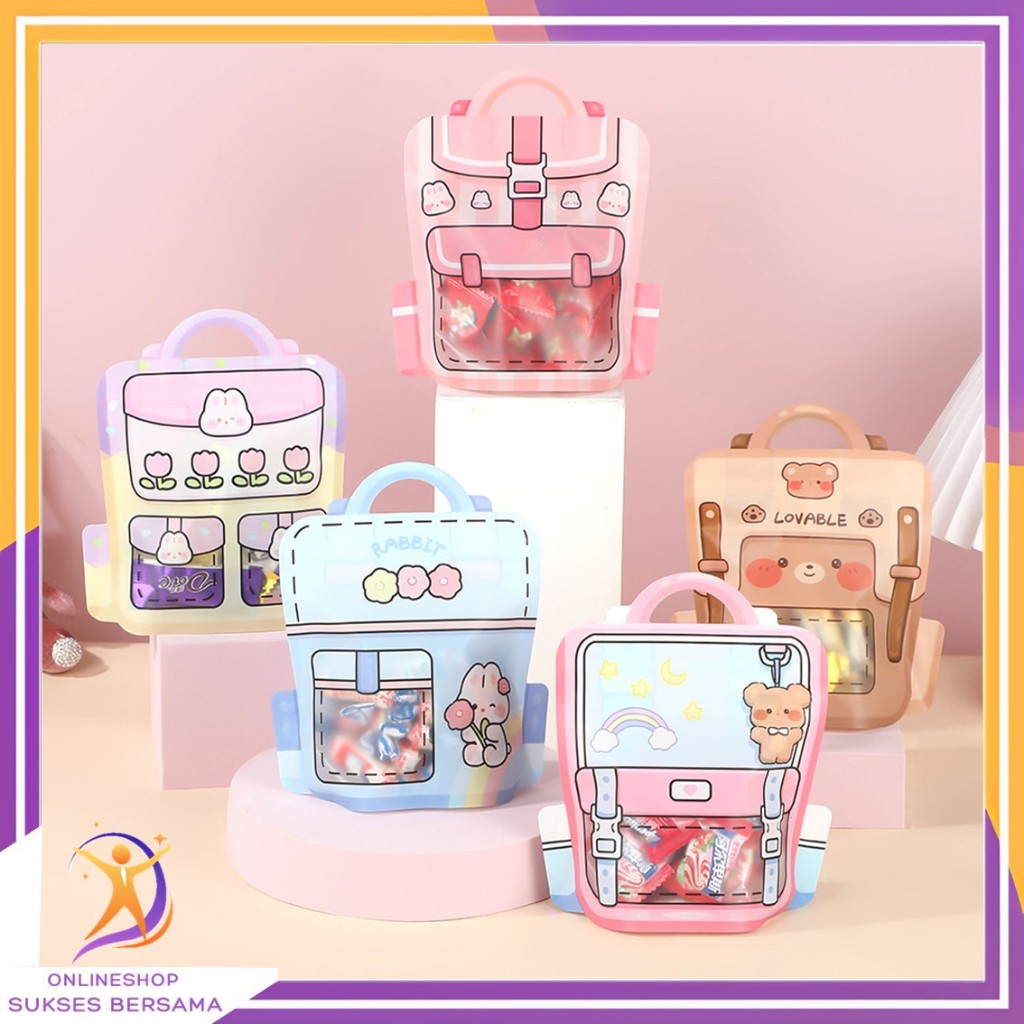 

OSB Goodie Bag Plastik Standing Pouch 2D Ulang Tahun Anak Motif Kartun Plastik Bingkisan Makanan Tas Hampers Snack Ulang Tahun Anak Bungkusan Plastik Cookies Lucu Pesta Perayaan Kantong Plastik Ziplock Tas Sekolah