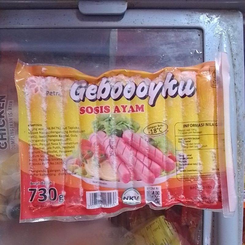 

GEBOOOYKU sosis ayam 730gr merah