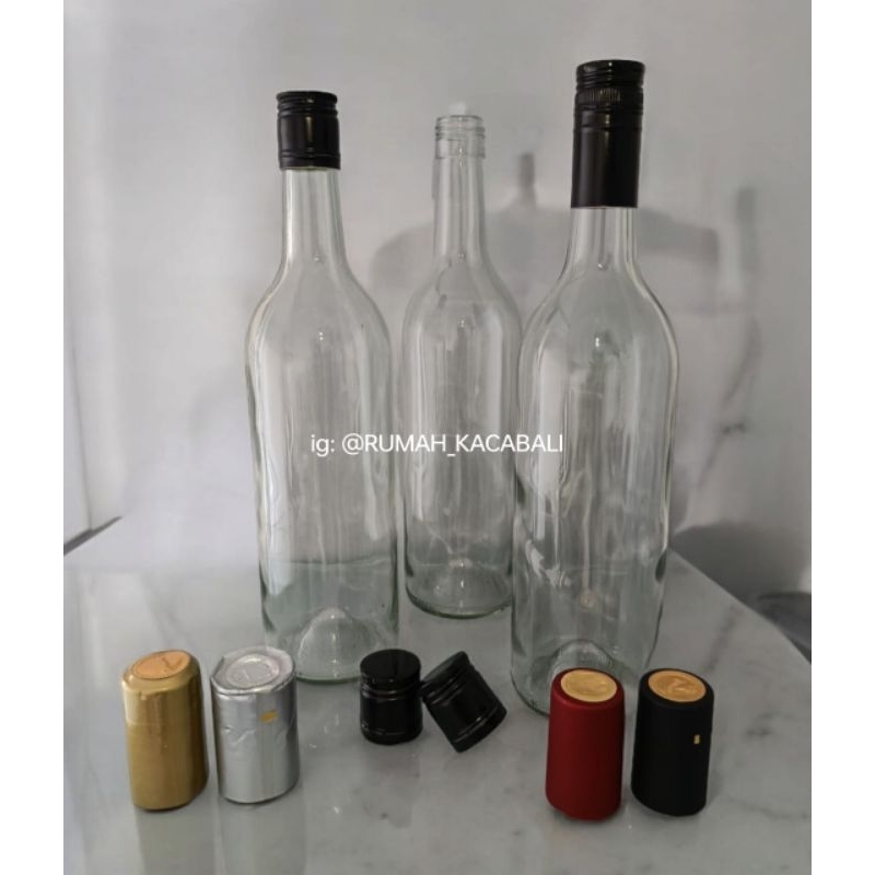 Botol wine tutup ulir - screw cap wine bottle 750ml
