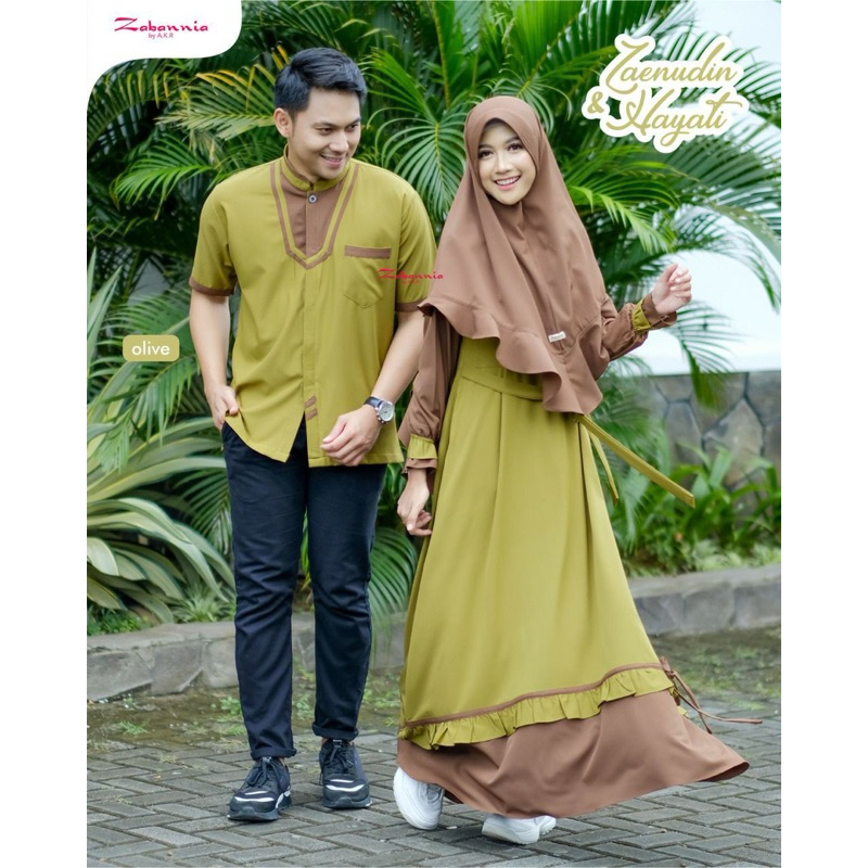 ZABANNIA | DRESS GAMIS SET KHIMAR HAYATI BUSUI WANITA MUSLIMAH