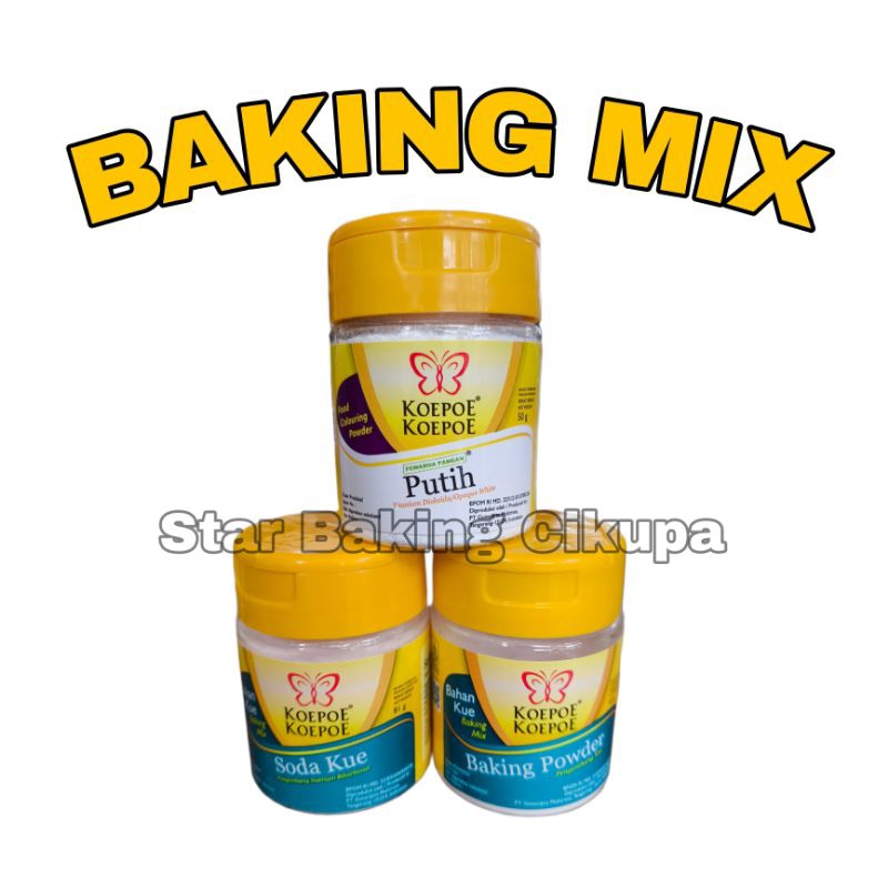 

BAKING MIX KOEPOE KOEPOE SODA KUE PEWARNA MAKANAN BAKING POWDER