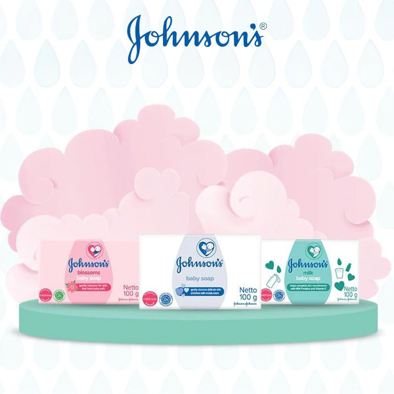 SABUN BATANG  BAYI/ JHONSON'S BAR SOAP 75GR/SABUN BAYI JHONSON'S