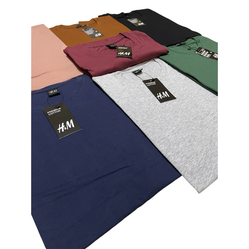 KAOS POLOS PRIA REGULER HM / HnM / T-Shirt POLOS PRIA WANITA UNISEX