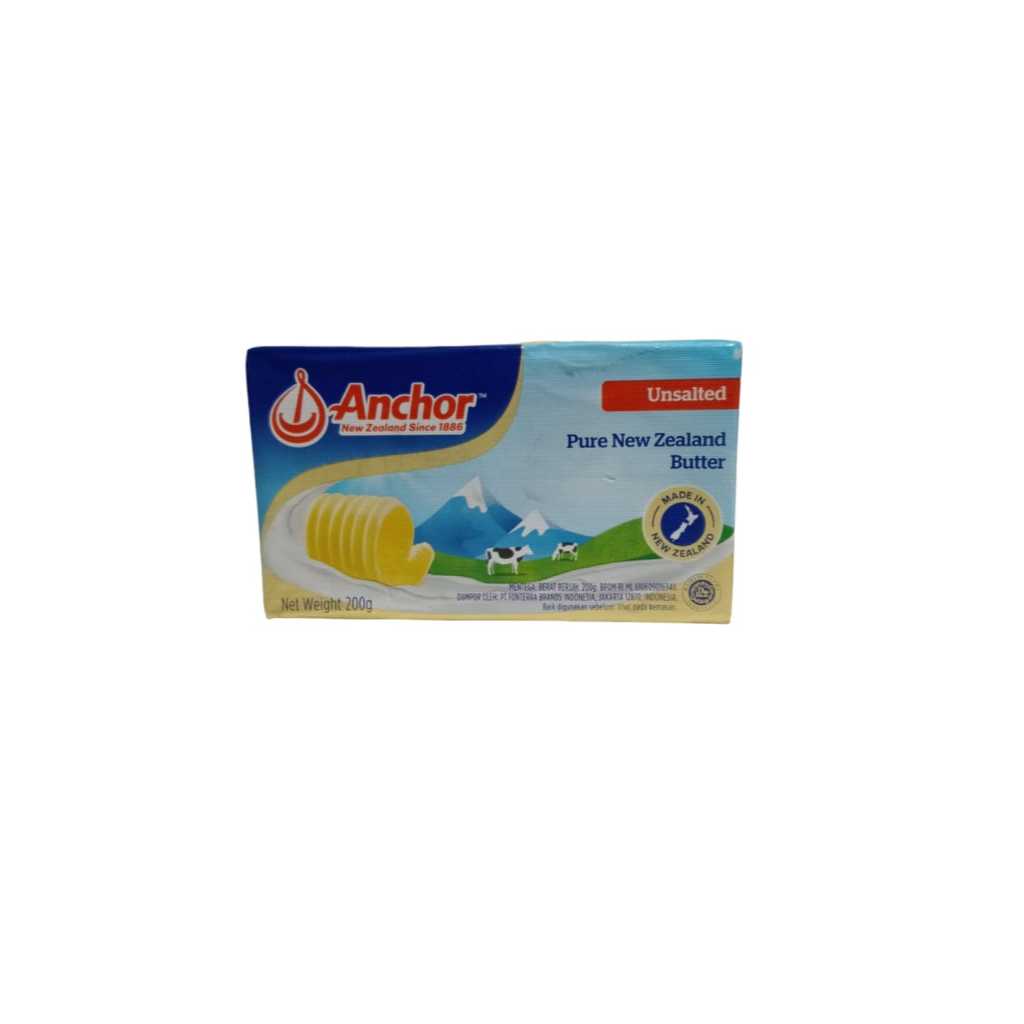 

ANCHOR UNSALTED BUTTER 200 GRAM