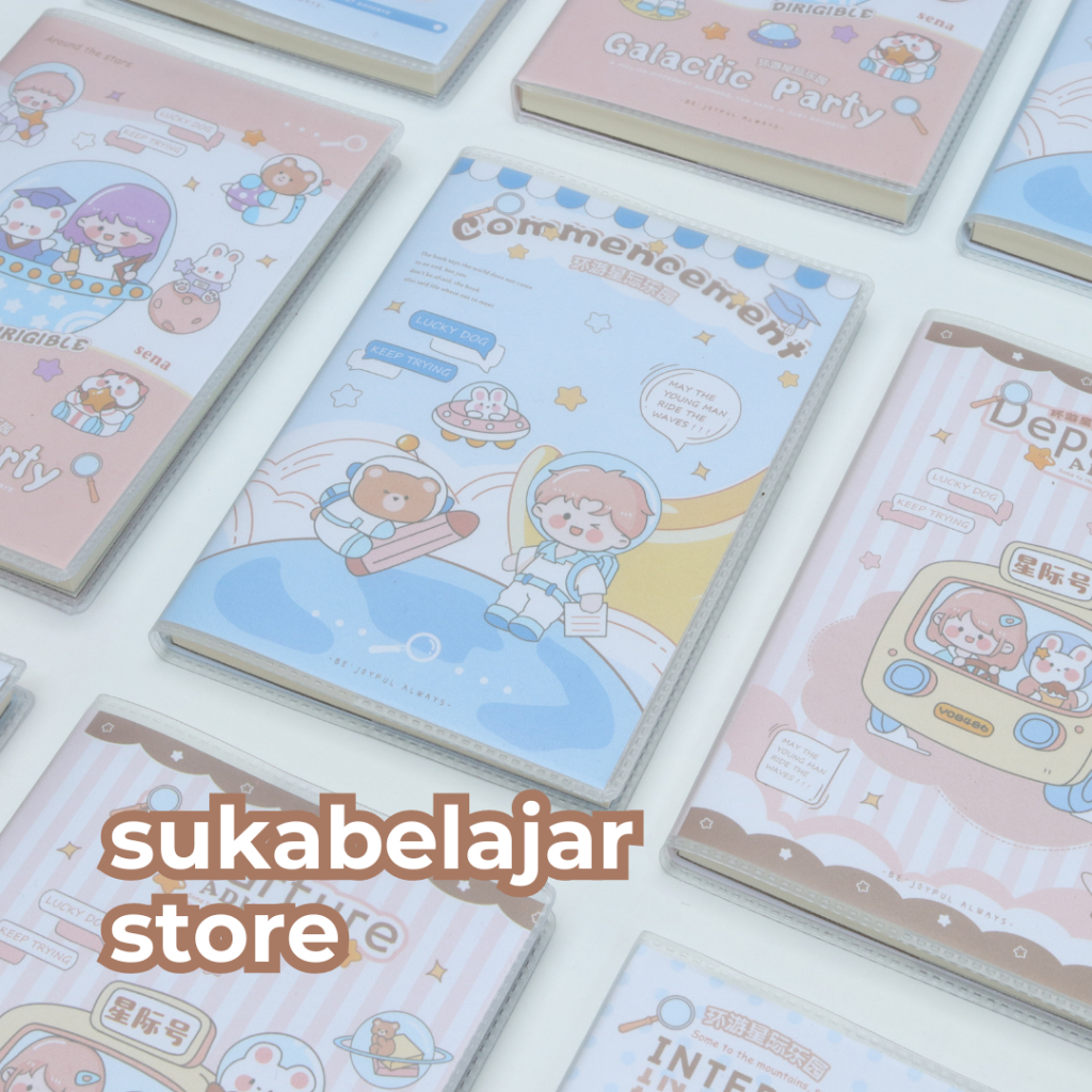 

Notebook A7 Mini Aesthetic Cute Cover Kartun