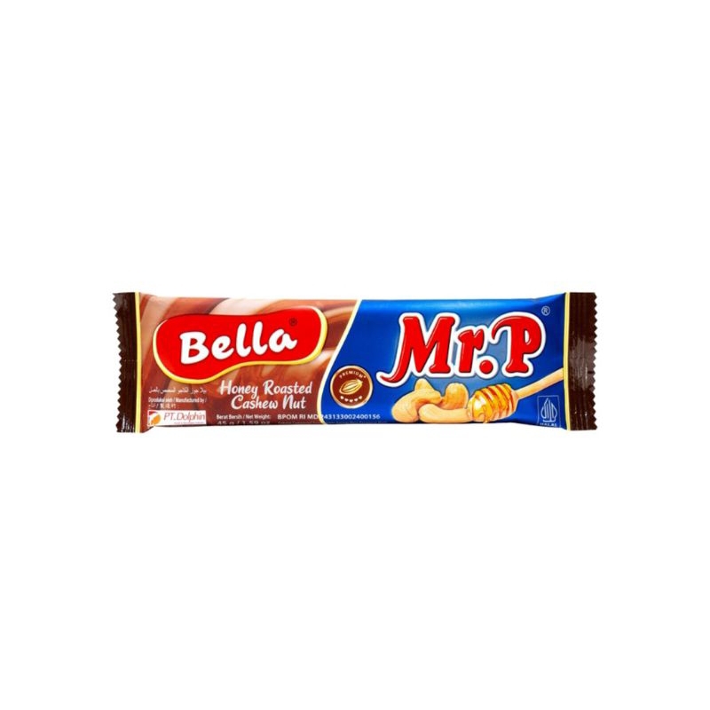 

Bella Mr. P Cokelat Batang Honey Roasted Cashew Nut 45gr