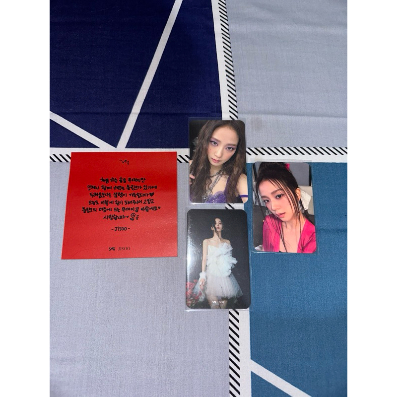 [BOOKED] PHOTOCARD JISOO BLACKPINK BROADCAST FLOWER JENNIE LISA ROSE BC PC BORN PINK BP RARE LIMITED