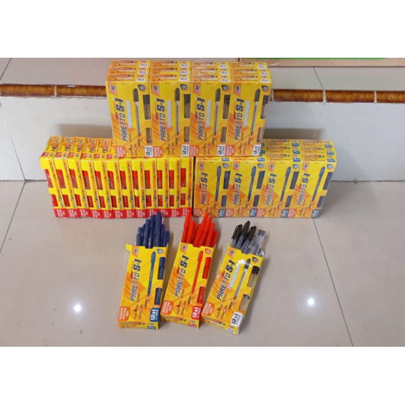 

(1pak)Bolpoin GM Paretto S-1 Hydro Gel 0,7mm/pulpen Paretto