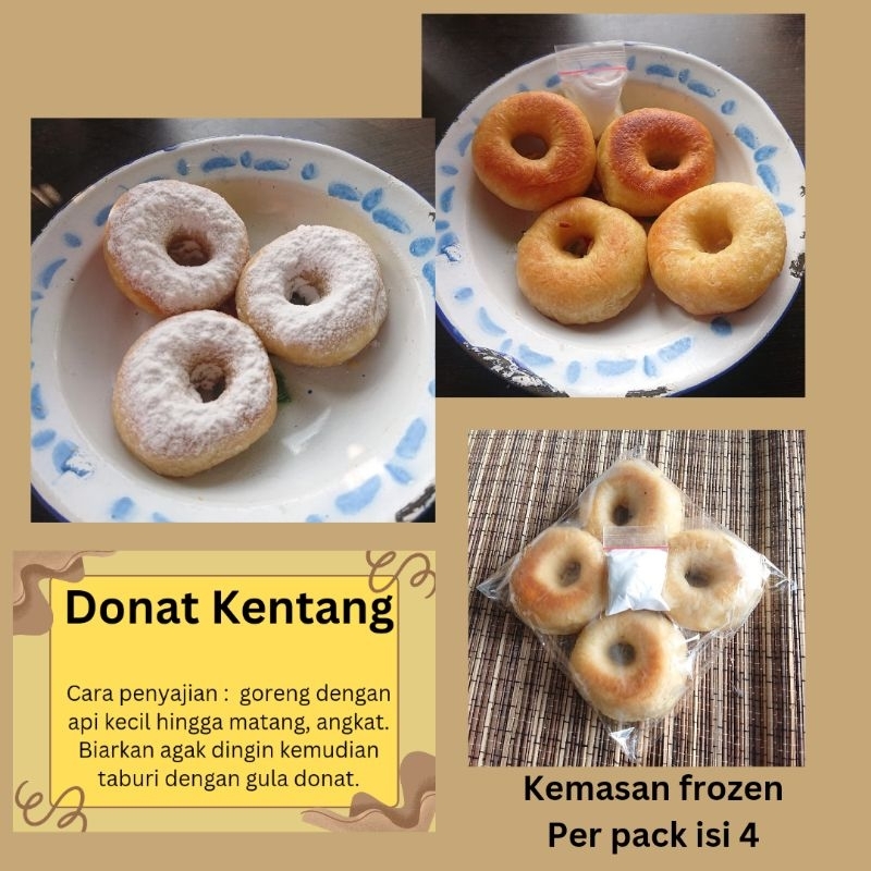 

Donat Kentang frozen (khusus pengiriman instant)
