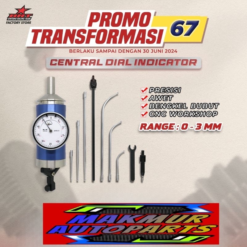 iZZi ALAT UKUR CENTER DIAL INDICATOR BRT P5091 0-3MM - BINTANG RACING TEAM BRT