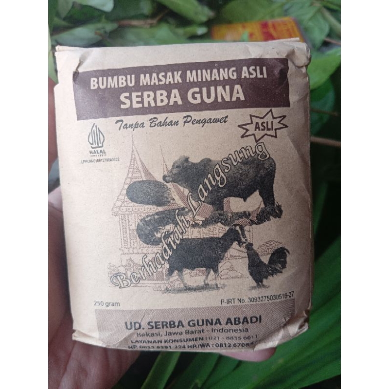 

Bumbu Masak Minang Asli SERBA GUNA 250Gram Fresh
