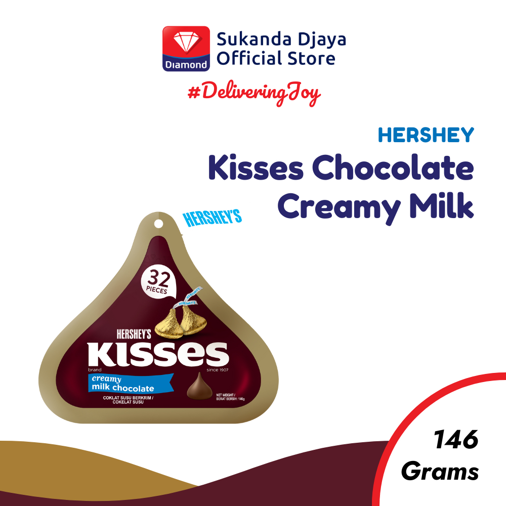 

Hershey's Chocolate Kisses Creamy Milk / Coklat Susu 146 Gr