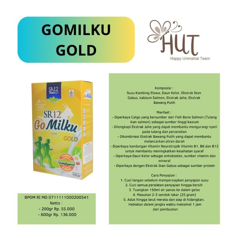 

Go Milku Gold / Susu rendah lemak untuk kesehatan tulang