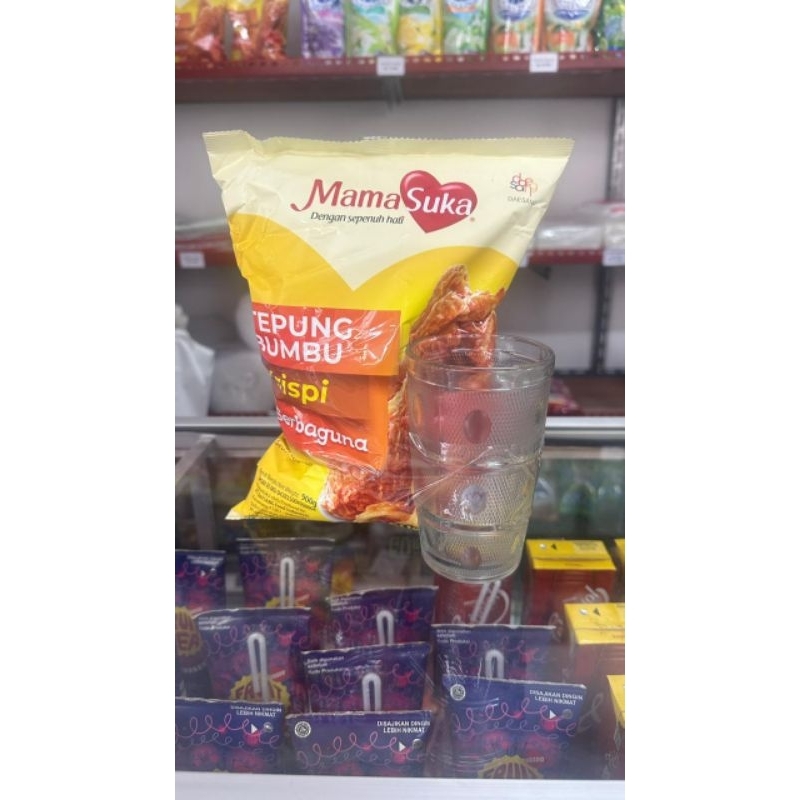 

tepung bumbu crispy serbaguna+gelas
