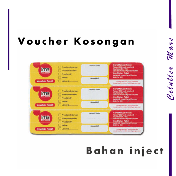 Voucher Indosat Kosong Voucher Telkomsel Kosong Voucher Axis Kosong Voucher XL kosong Voucher Tri ko