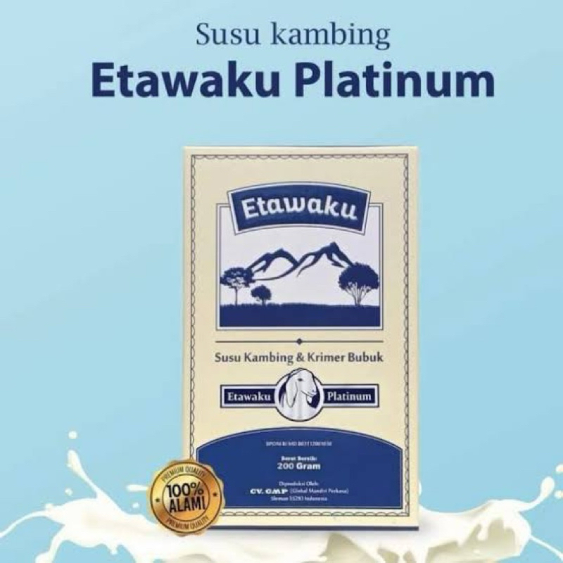 

Etawaku Platinum Susu Kambing Etawa Murni Bebas Pengawet untuk Masalah Pernafasan dan Sendi