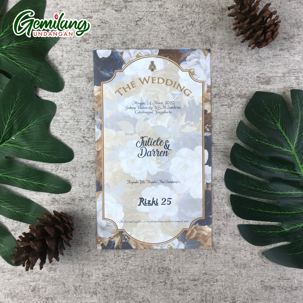 Blanko Undangan Pernikahan RIZKI 25 Termurah