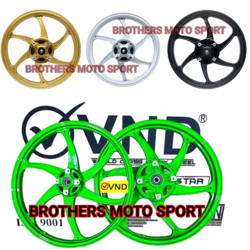 velg vnd six star ninja r velg racing vnd ninja ss pelek vnd six star 160x17 185x 17 ninja150R velg 