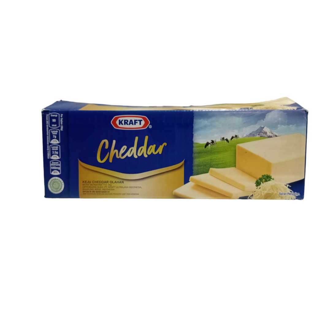 

KEJU KRAFT CHEDDAR / KEJU CHEDDAR OLAHAN 2 KG