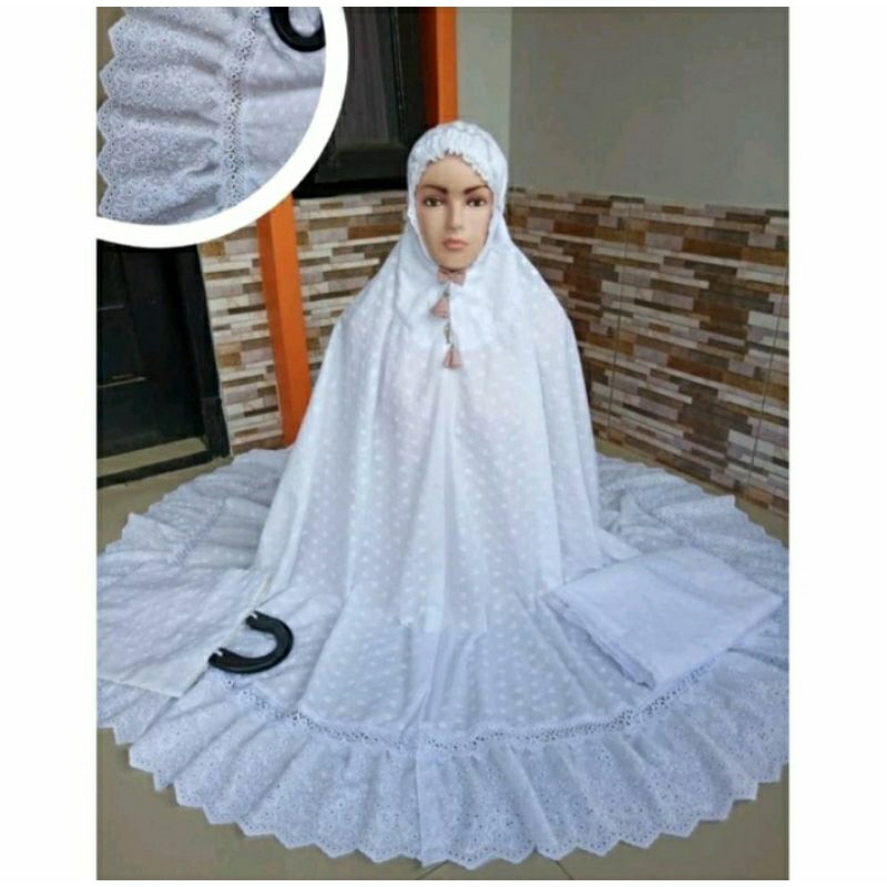 mukena katun paris bentol