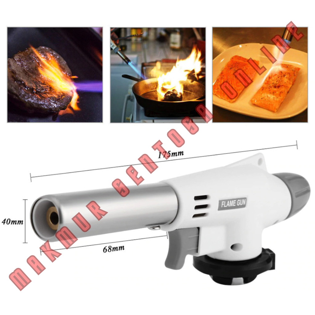 Kepala Gas Blow Torch Blender Alat Las Manual Kaleng Tabung Portable Flame Gun Api Pemantik Gun