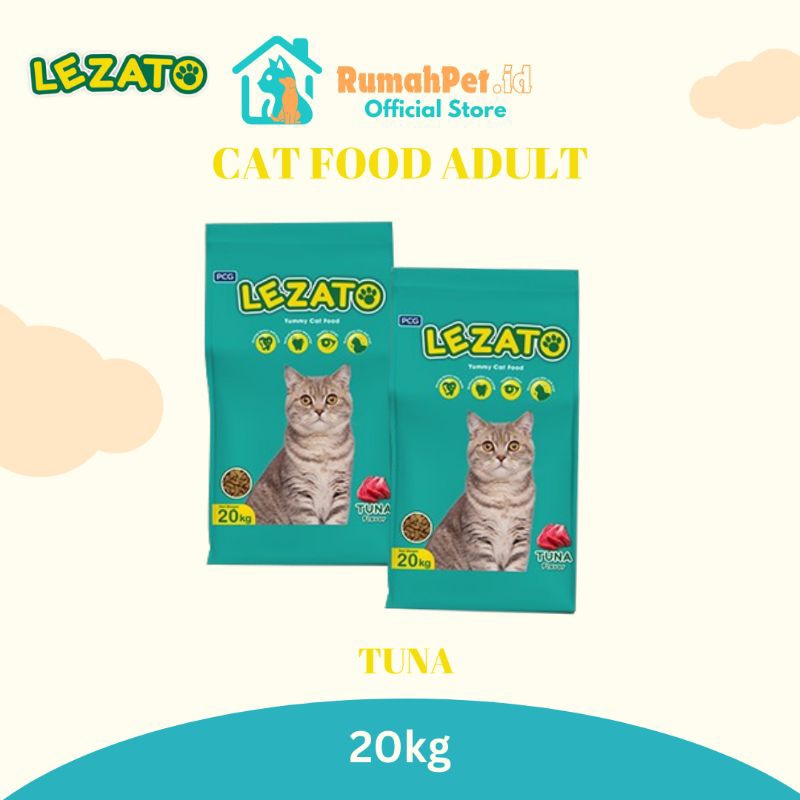 Lezato Cat Food Adult 20kg Lezato Makanan Kucing Dewasa 20kg