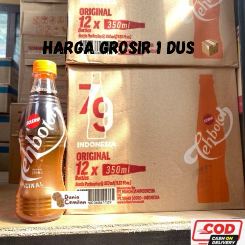 

[TERMURAH!] Teh Botol Sosro 350ml 1 DUS isi 12 Botol - Teh Botol Grosir 1 Karton Murah Asli