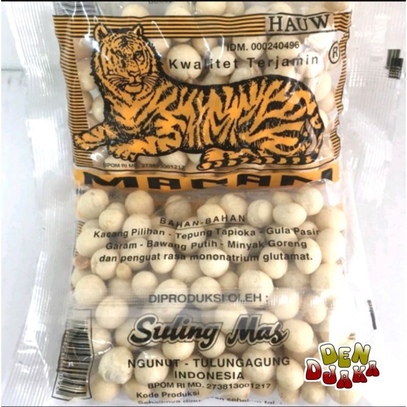 

Kacang Atom Shanghai Suling Mas Cap MACAN 180 gram