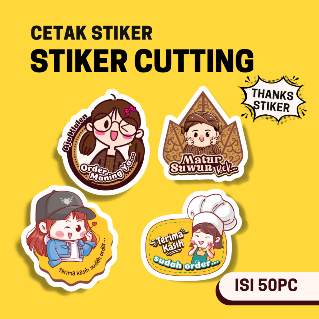 

Cetak Stiker Cutting A3 - Stiker Label Olshop - Stiker Thankyou - Stiker Olshop