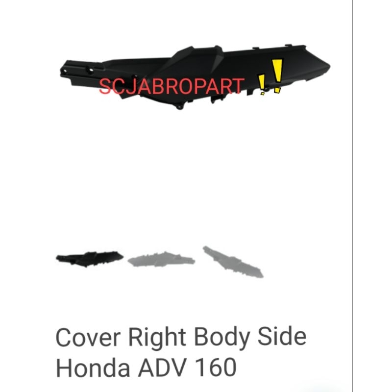 COVER R BODY SIDE.. NEW HONDA ADV 160 ..83600 K0W NA0ZB....ORI AHM