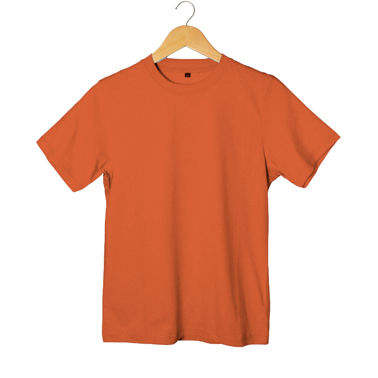 glxyspace Kaos Polos Cotton 30s Unisex Terracota Merah Bata Orange Bata