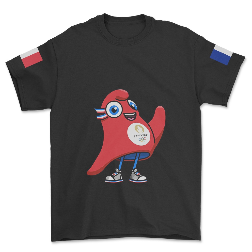 Baju Kaos PARIS 2024 MASKOT - Kaos Paris Distro KAOS KAGE
