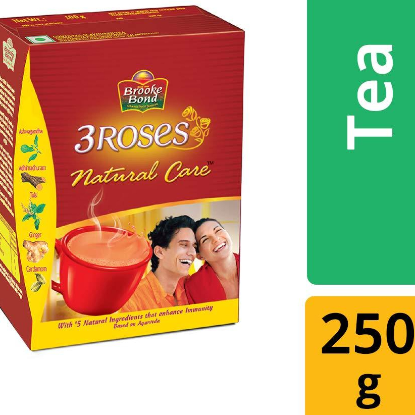 

BROOKE BOND 3ROSES NATURAL CARE 250G / Teh Perawatan Alami 3 Mawar