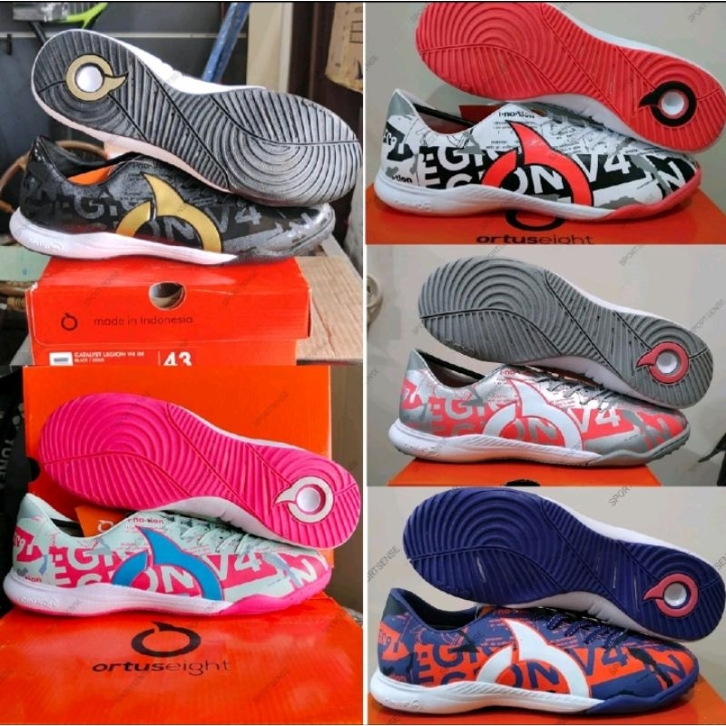 Sepatu Futsal Ortuseight Ortus Eight Cat Catalyst Legion V4 IN Original Bonus Kaos Kaki
