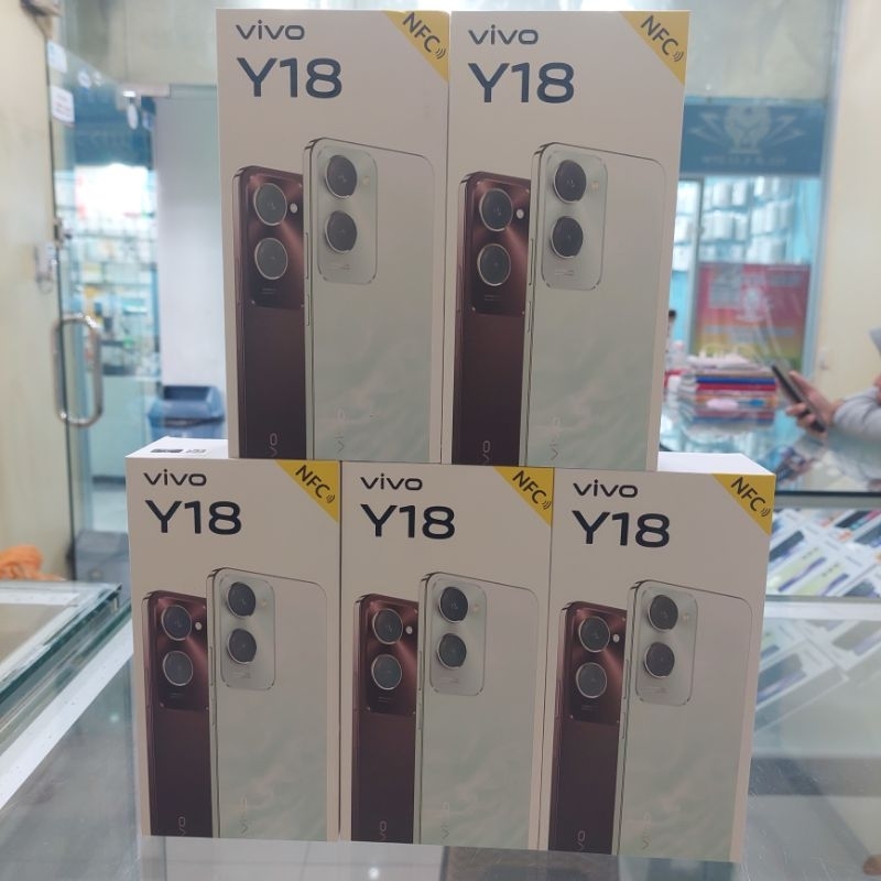 vivo y18 ram 4/128 garansi resmi indonesia