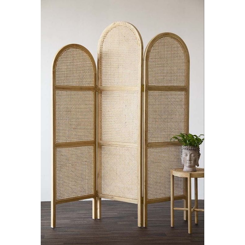 partisi penyekat ruangan rotan / sekat ruangan rotan minimalis / rattan minimalis