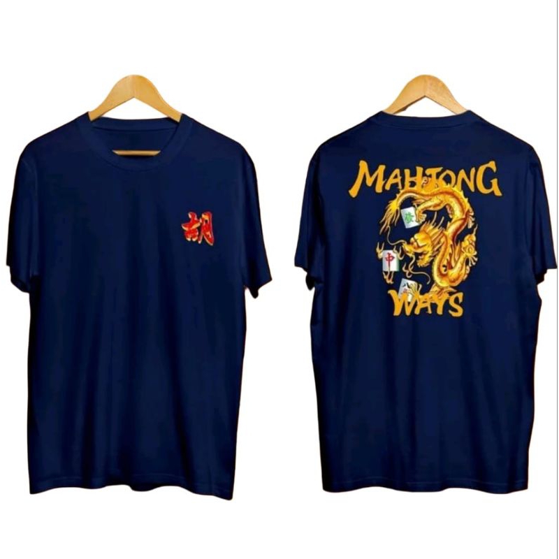 Kaos distro slot PG soft Mahjong Ways pria wanita murah Kaos Mahjong Ways PG Pocket Game Soft Baju