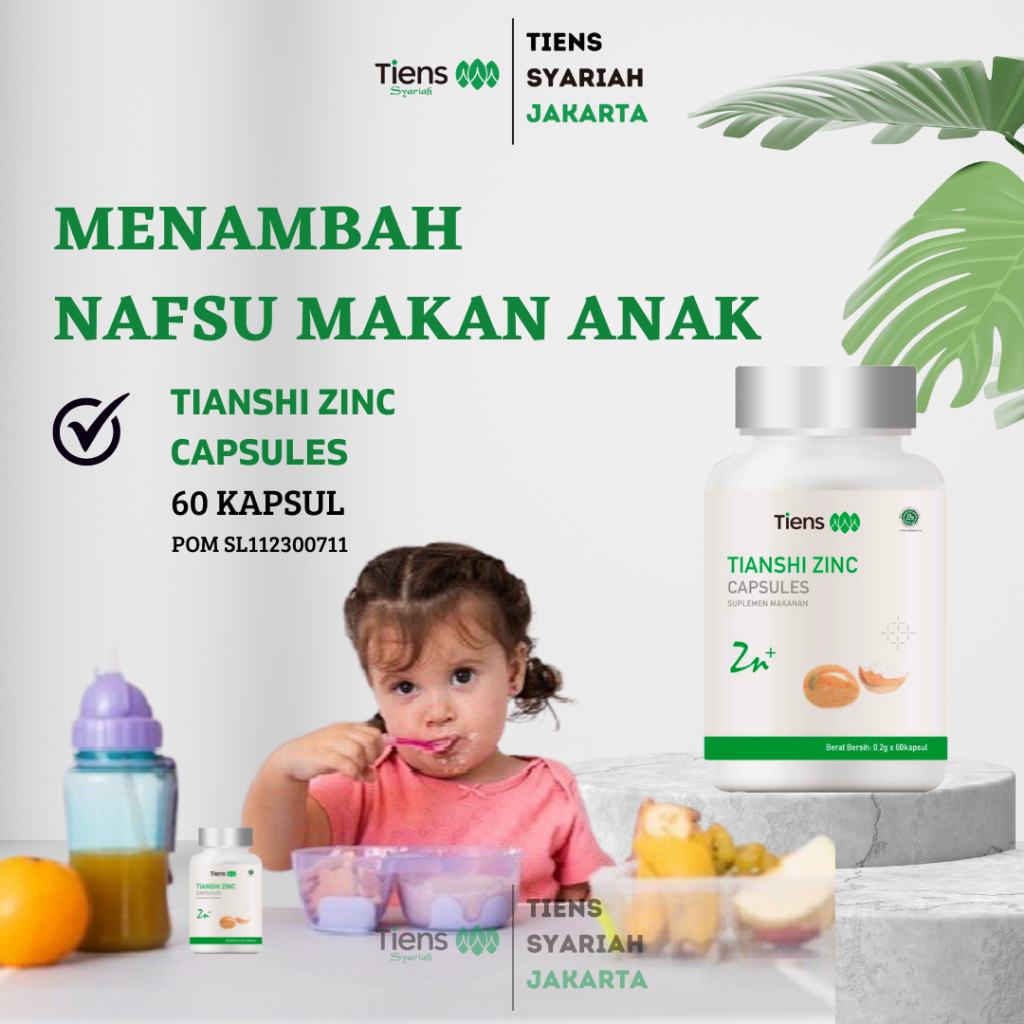 Zinc Tiens / Tianshi Zinc Vitamin Penggemuk & Peninggi Badan Anak