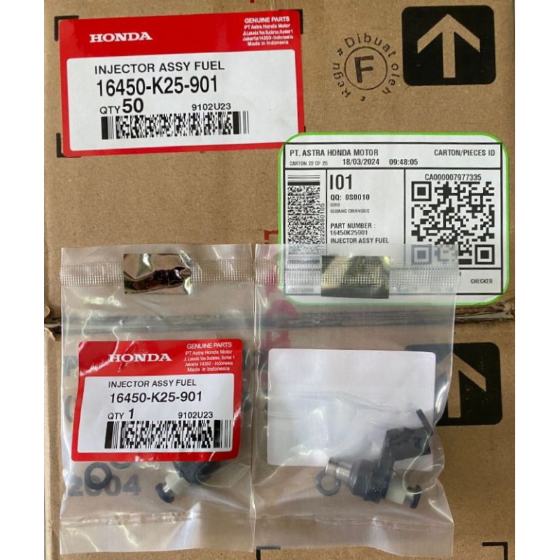 Injektor Assy K25 Honda Beat Fi Starter Kasar Thn 2013-2014