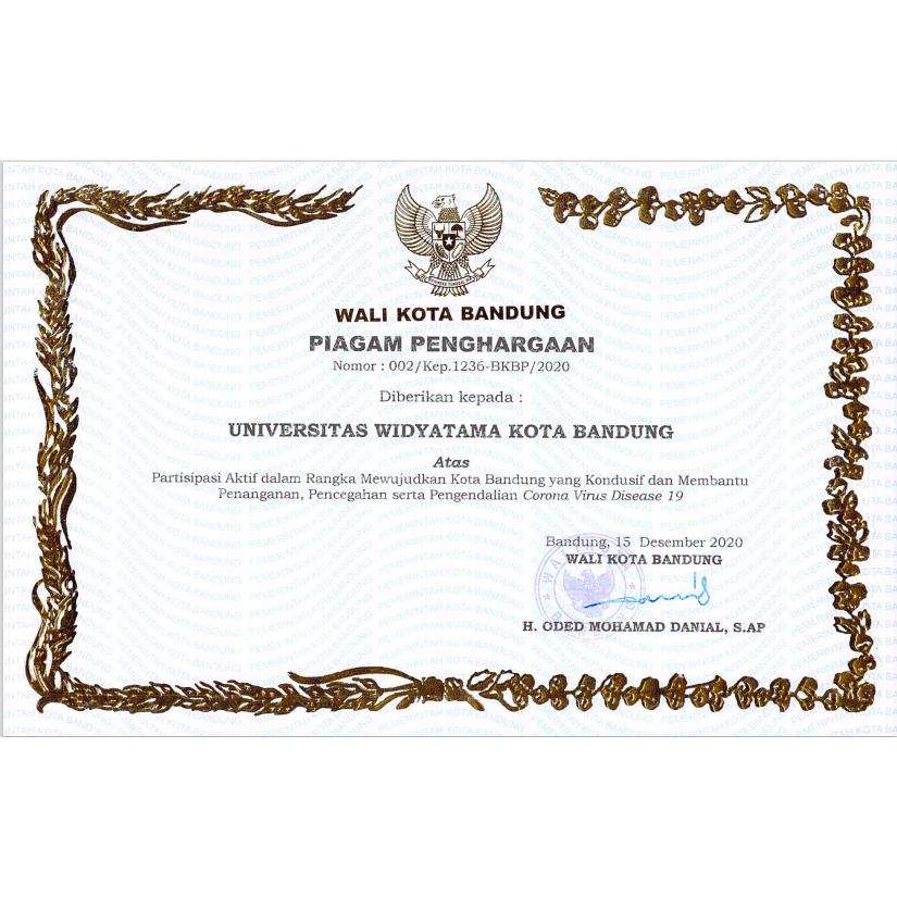 

Sertifikat / Penghargaan / Piagam Bahan Blues White dan Linen Putih