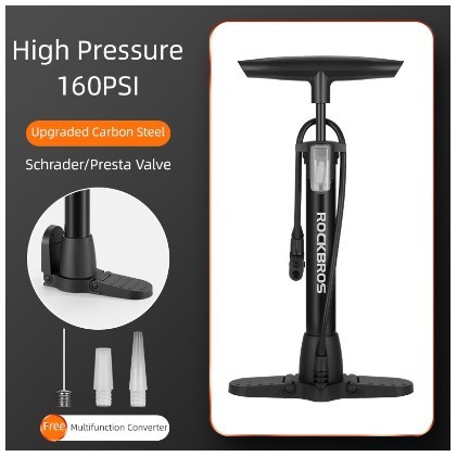 Rockbros Bicycle Pump Pompa Angin Motor Sepeda 160PSI 2410003001